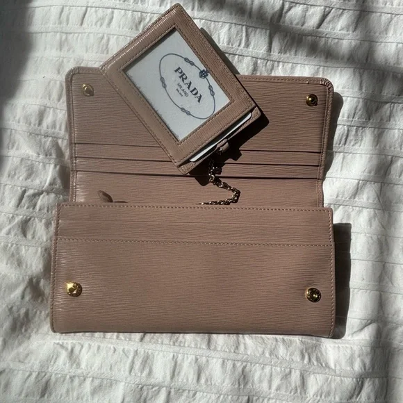 Prada Cammeo Leather Wallet